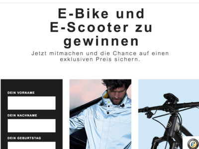 Gewinnspiel: bugatti Gewinnspiel: E-Bike und E-Scooter zu gewinnen