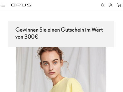 Gewinnspiel: Opus Fashion Gewinnspiel: Gutschein gewinnen