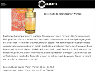 Gewinnspiel: Event-Magazin Gewinnspiel: Duft gewinnen