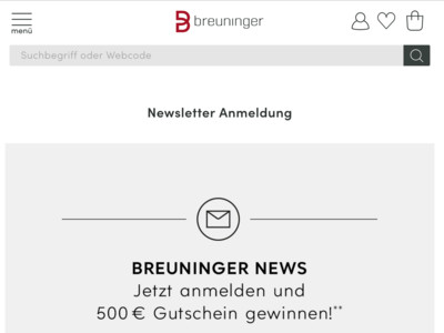 Gewinnspiel: E. Breuninger Gewinnspiel: Gutschein gewinnen