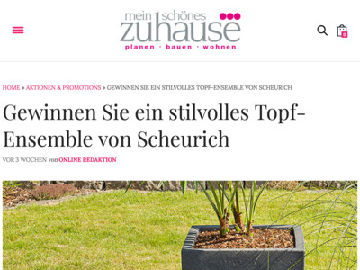 Gewinnspiel: mein schönes Zuhause: Pflanzentöpfe gewinnen