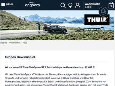 Gewinnspiel: engbers Gewinnspiel: Fahrradträger gewinnen