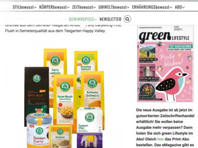 Gewinnspiel: green Lifestyle Gewinnspiel: Tee- und Gewürzset gewinnen