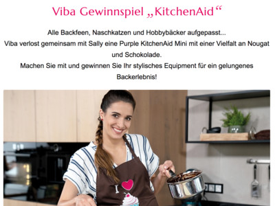 Gewinnspiel: Viba Sweets Gewinnspiel: KitchenAid gewinnen