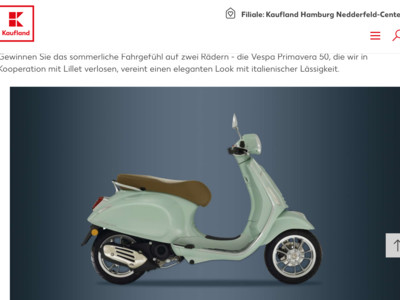 Gewinnspiel: Kaufland Gewinnspiel: Vespa gewinnen