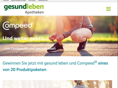 Gewinnspiel: gesundleben Apotheken Gewinnspiel: Compeed Produkte gewinnen