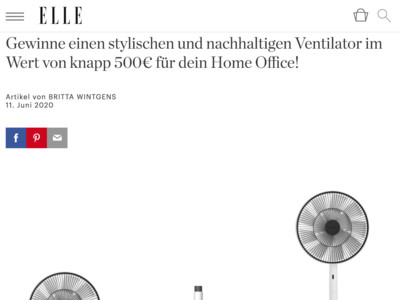 Gewinnspiel: Elle Gewinnspiel: Ventilator gewinnen