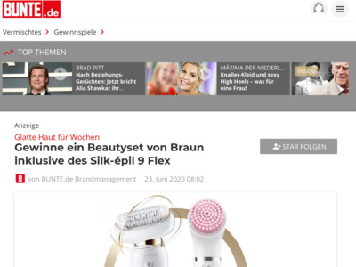 Gewinnspiel: Bunte Gewinnspiel: Braun Beauty-Set gewinnen