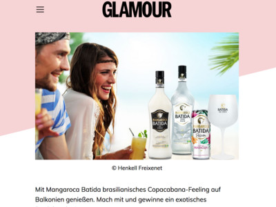 Gewinnspiel: Glamour Gewinnspiel: Batida Produktpaket gewinnen