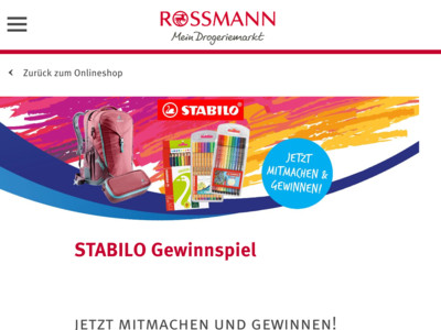 Gewinnspiel: Rossmann Gewinnspiel: Schulrucksack gewinnen