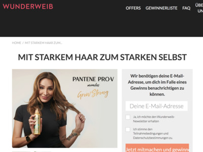 Gewinnspiel: Wunderweib Gewinnspiel: Pflegeset gewinnen
