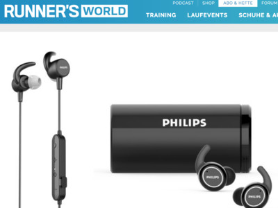 Gewinnspiel: Runner's World Gewinnspiel: Philips Kopfhörer gewinnen