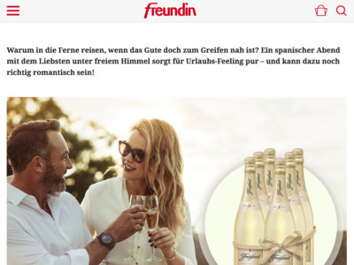 Gewinnspiel: Freundin Gewinnspiel: 6 Flaschen Freixenet gewinnen