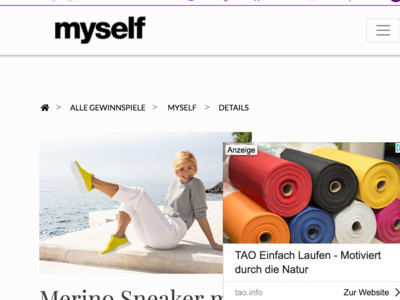 Gewinnspiel: myself Gewinnspiel: Schuhe gewinnen