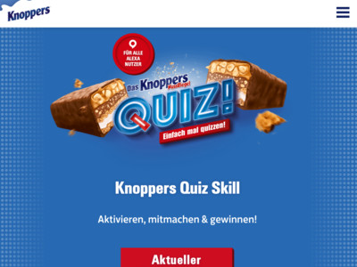 Gewinnspiel: Knoppers Gewinnspiel: monatliche Preise gewinnen