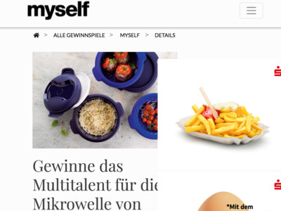 Gewinnspiel: myself Gewinnspie: Tupperware gewinnen