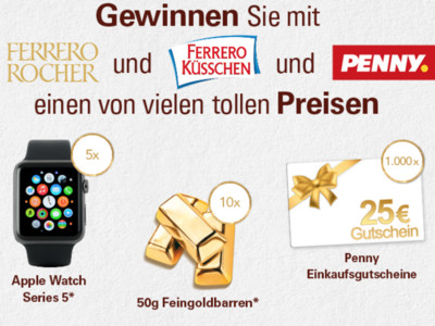 Gewinnspiel: Ferrero Gewinnspiel: Apple-Watch gewinnen
