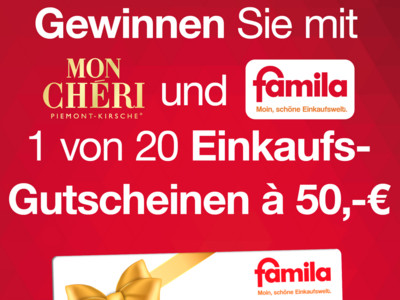 Gewinnspiel: Ferrero Gewinnspiel: famila-Gutschein gewinnen