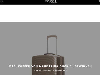 Gewinnspiel: reisen EXCLUSIV Gewinnspiel: Koffer gewinnen