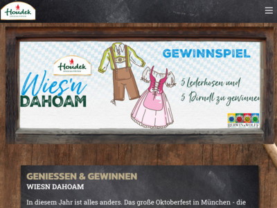 Gewinnspiel: Houdek Gewinnspiel: Dirndl gewinnen