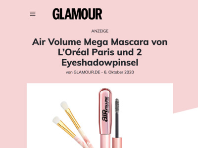Gewinnspiel: Glamour Gewinnspiel: Mascara gewinnen