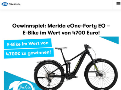 Gewinnspiel: BVA BikeMedia Gewinnspiel: E-Bike zu gewinnen