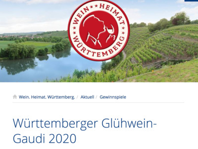 Gewinnspiel: Weinheimat Württemberg Gewinnspiel: Glühwein-Paket gewinnen