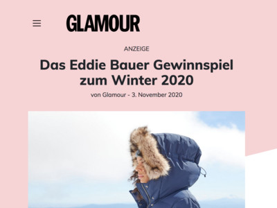 Gewinnspiel: Glamour Gewinnspiel: Daunenjacke gewinnen