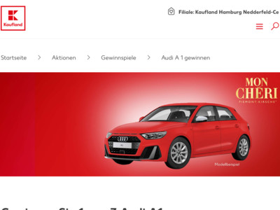 Gewinnspiel: Kaufland Gewinnspiel: Audi gewinnen
