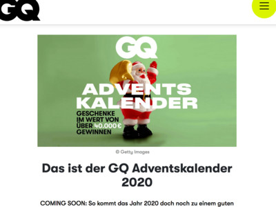 Gewinnspiel: GQ Adventskalender