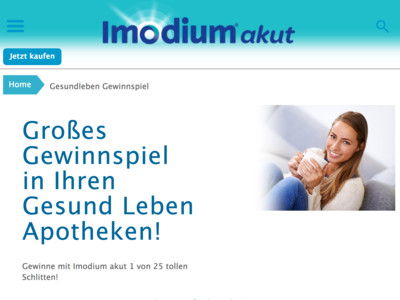 Gewinnspiel: Imodium Gewinnspiel: Schlitten gewinnen