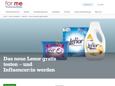 Gewinnspiel: Teste das neue Lenor gratis!