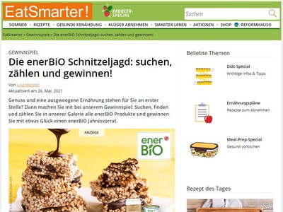 Gewinnspiel: Gewinne einen von fünf ernerBiO Jahresvorräten im Wert von jeweils 300 Euro!