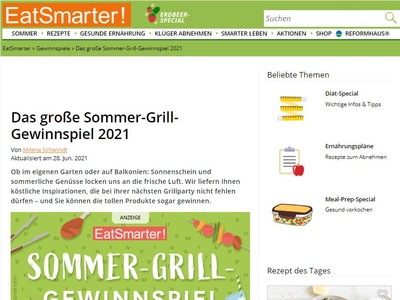 Gewinnspiel: Gewinne einen von 19 Begleiter für Ihren perfekten Grillsommer!