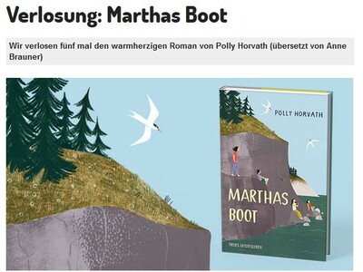 Gewinnspiel: Verlosung des Romans Marthas Boot