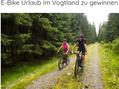 Gewinnspiel: E-Bike Urlaub im Vogtland gewinnen!