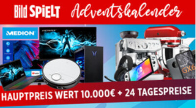 Gewinnspiel: BILDspielt Adventskalender