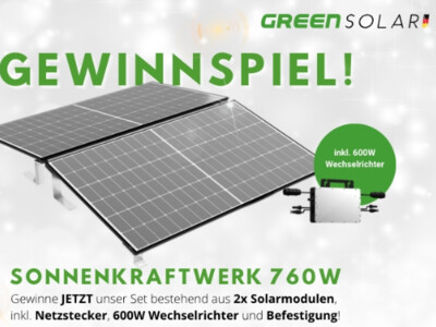 Gewinnspiel: Balkonkraftwerk Komplett-Set gewinnen!