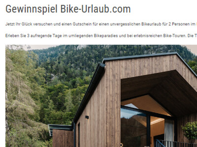 Gewinnspiel: Bike-Urlaub für 2