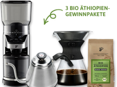 Gewinnspiel: Kaffeepakete mit Zubereitungsset!