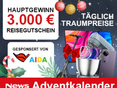 Gewinnspiel: news.at - Adventskalender mit Reisegewinn!