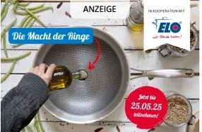 Gewinnspiel: Gewinnen Sie ein ELO RELIEF Pfannen-Set für puren Bratspaß