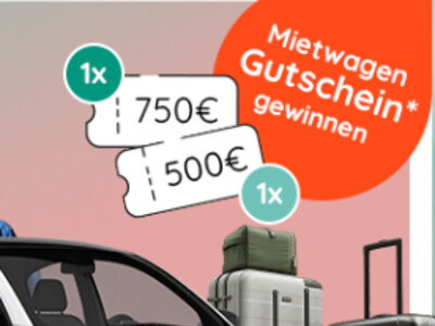 Gewinnspiel: Gutscheine für Mietwagen!