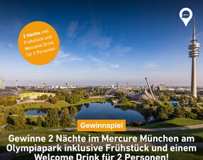 Gewinnspiel: Gewinnspiel: 2 Nächte im Mercure München am Olympiapark