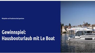 Gewinnspiel: Hausbooturlaub in Frankreich