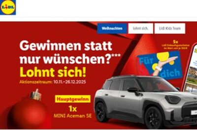 Gewinnspiel: Lidl Weihnachtsgewinnspiel 