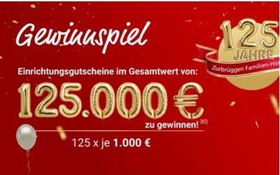 Gewinnspiel: Zurbrüggen feiert das Mega-Event