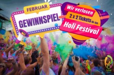 Gewinnspiel: HOLI FESTIVAL OF COLOURS