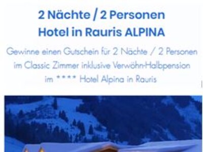 Gewinnspiel: Hotelübernachtung im schönen Salzburger Land