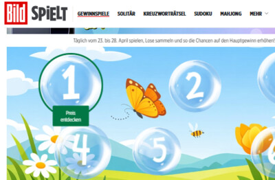 Gewinnspiel: BILDspielt - Frühlingsgewinnspiel